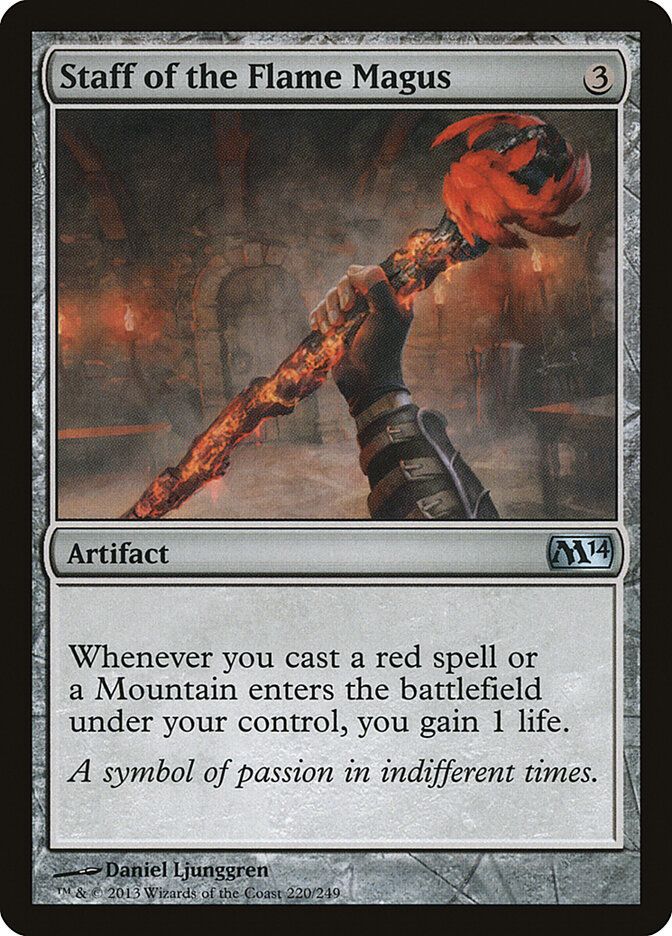 Staff of the Flame Magus card front