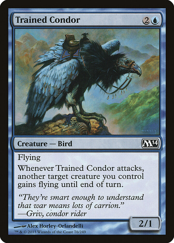 Trained Condor card front