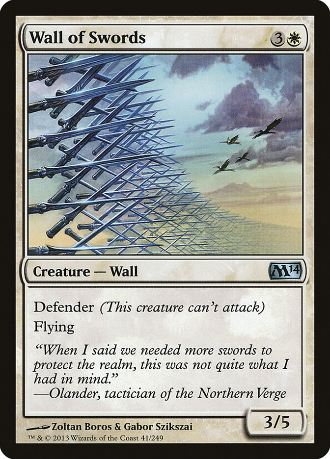 Wall of Swords card front