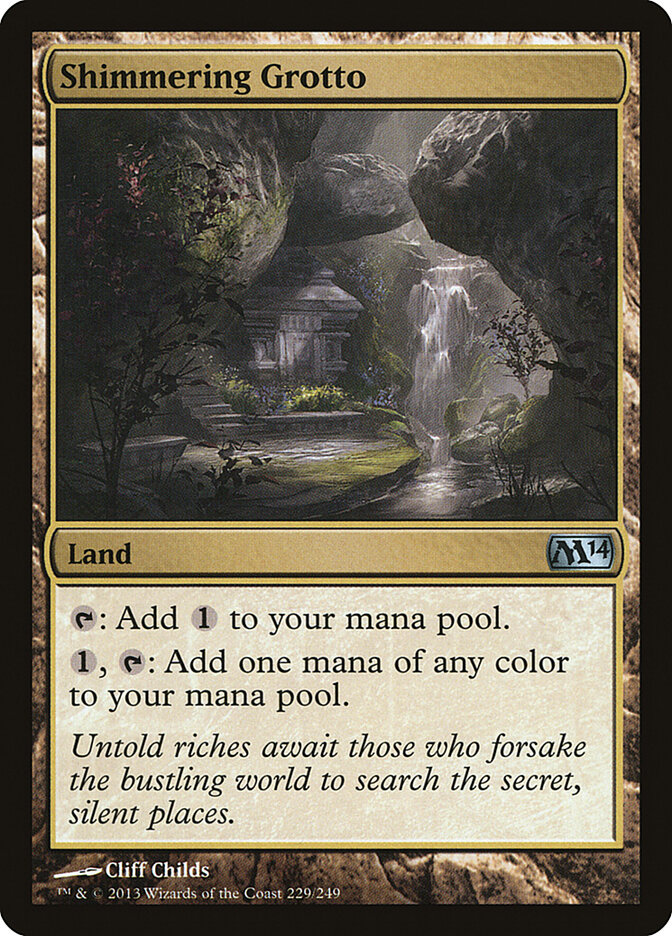 Shimmering Grotto card front