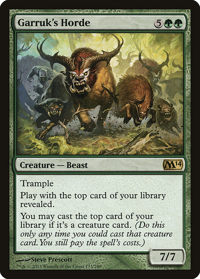 Garruk's Horde card front