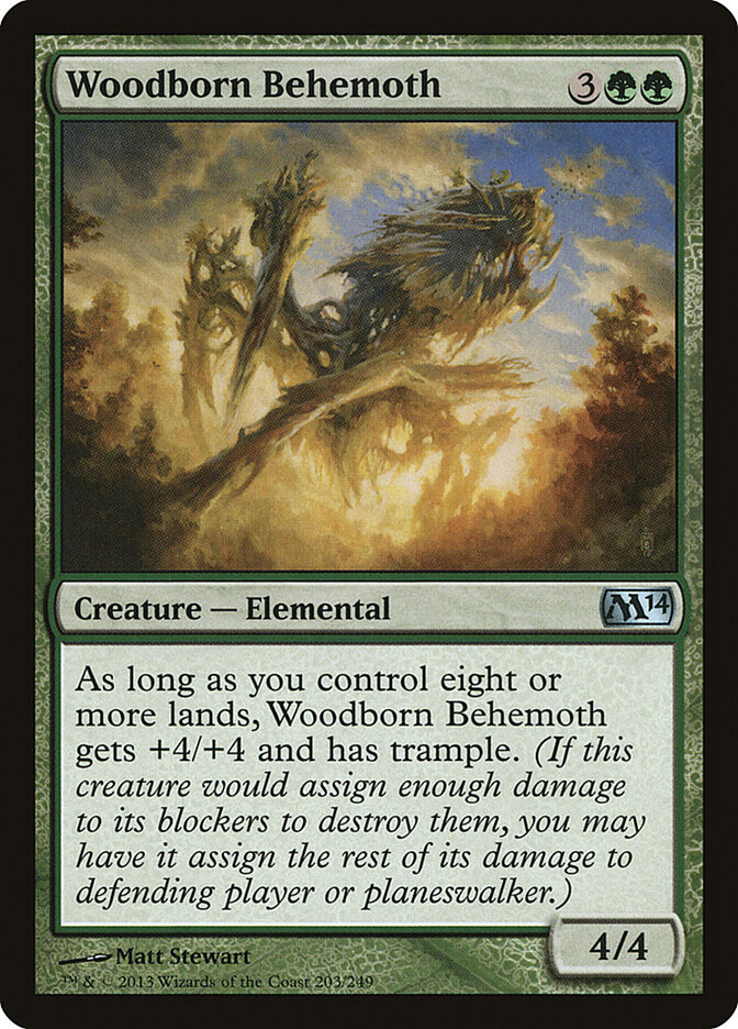 Woodborn Behemoth card front