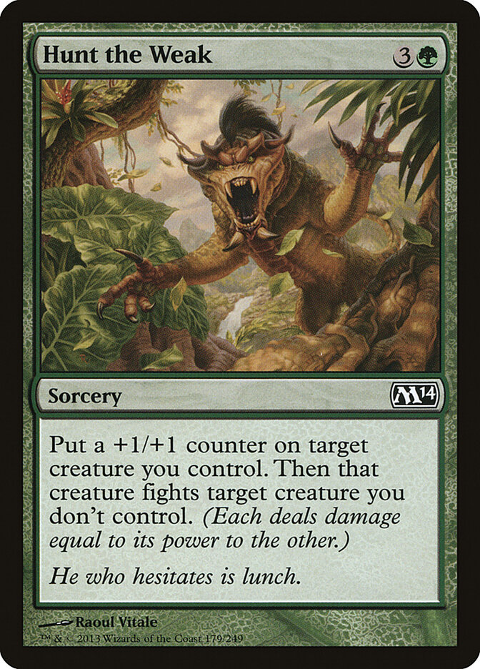 Hunt the Weak card front