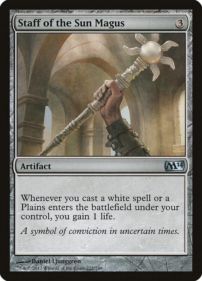 Staff of the Sun Magus card front