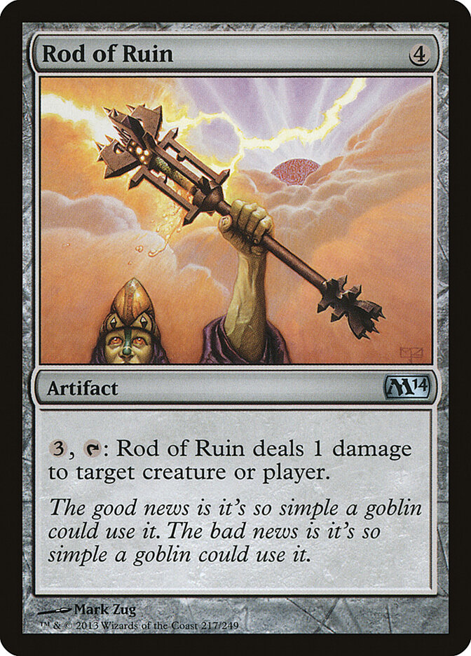 Rod of Ruin card front