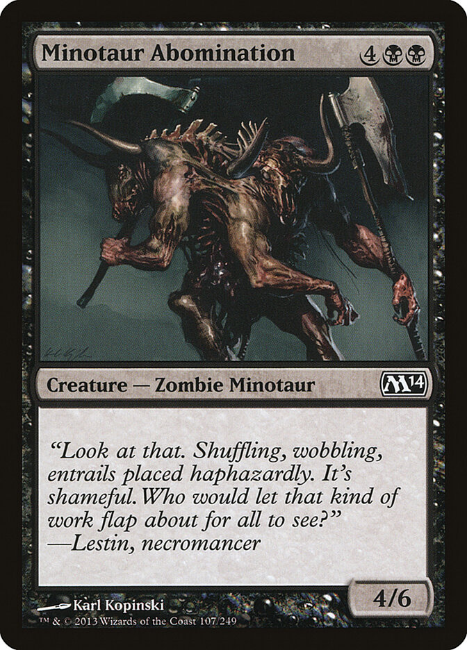 Minotaur Abomination card front