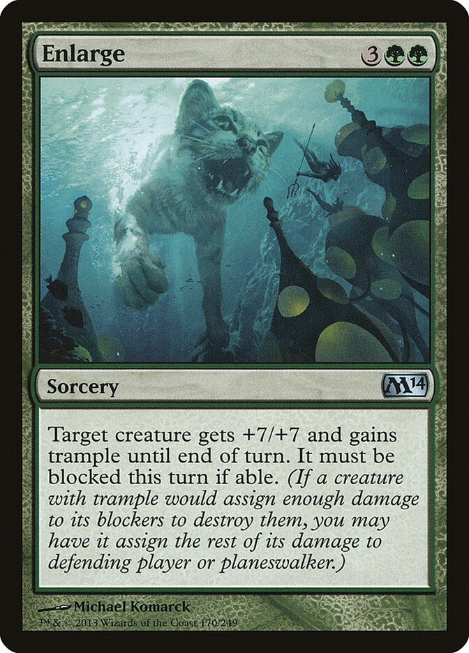 Enlarge card front