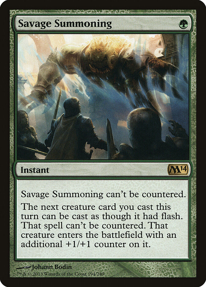 Savage Summoning card front