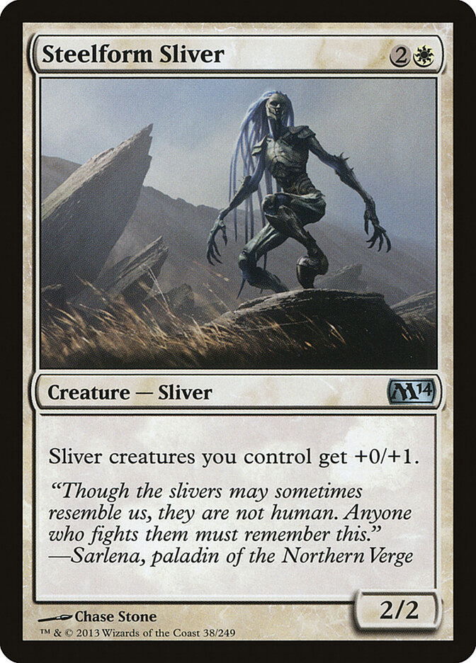 Steelform Sliver card front