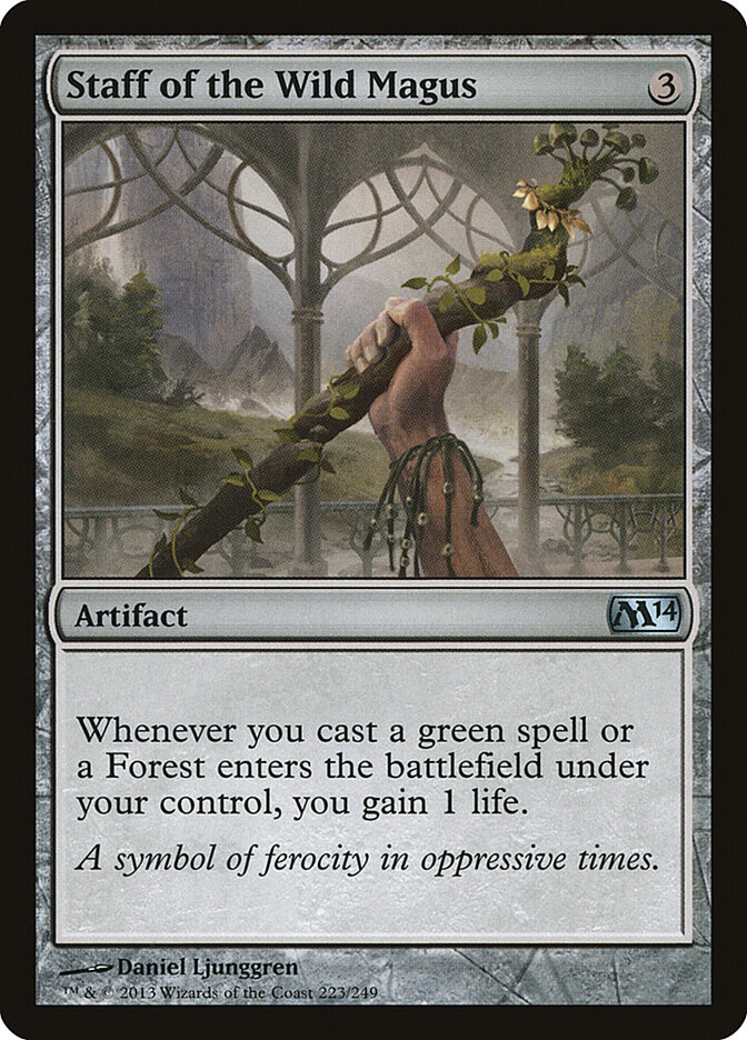 Staff of the Wild Magus card front