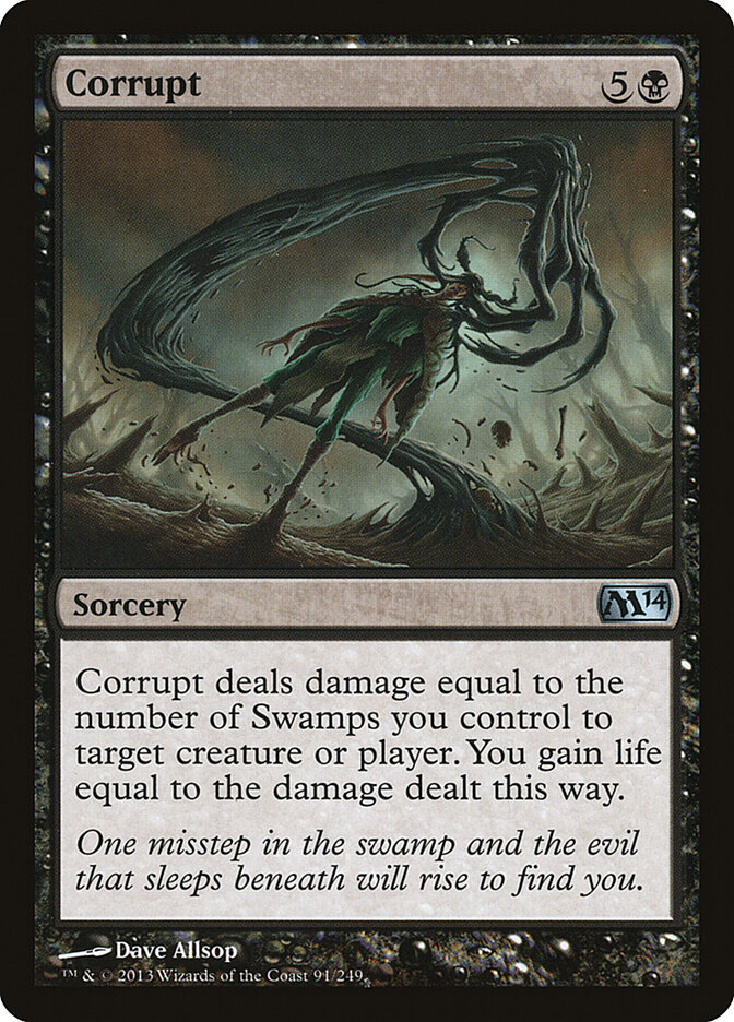 Corrupt card front