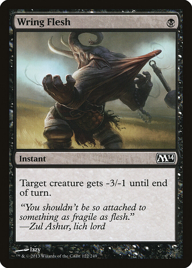 Wring Flesh card front