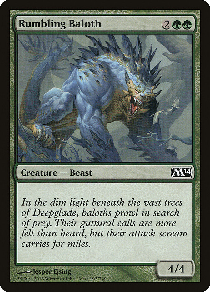Rumbling Baloth card front