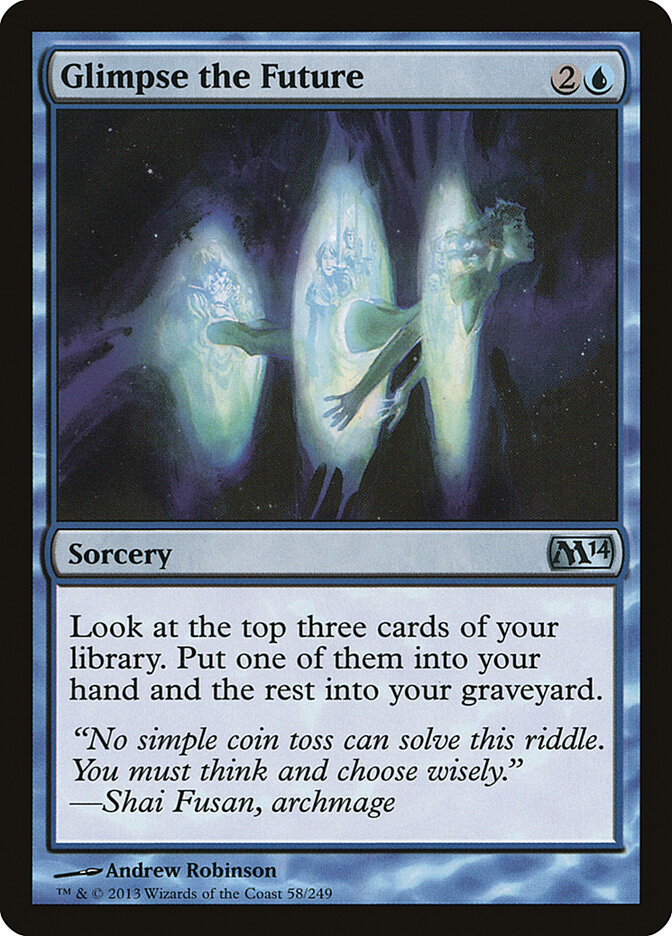 Glimpse the Future card front