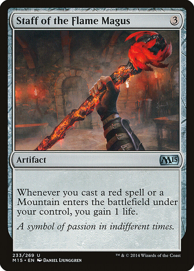 Staff of the Flame Magus card front