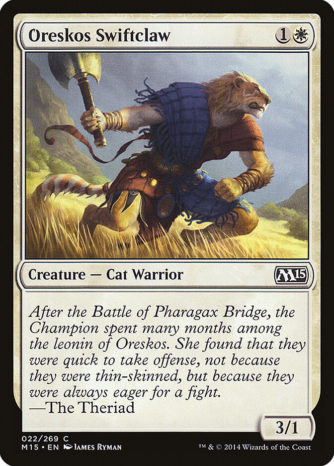 Oreskos Swiftclaw card front