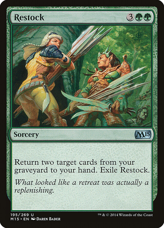 Restock card front