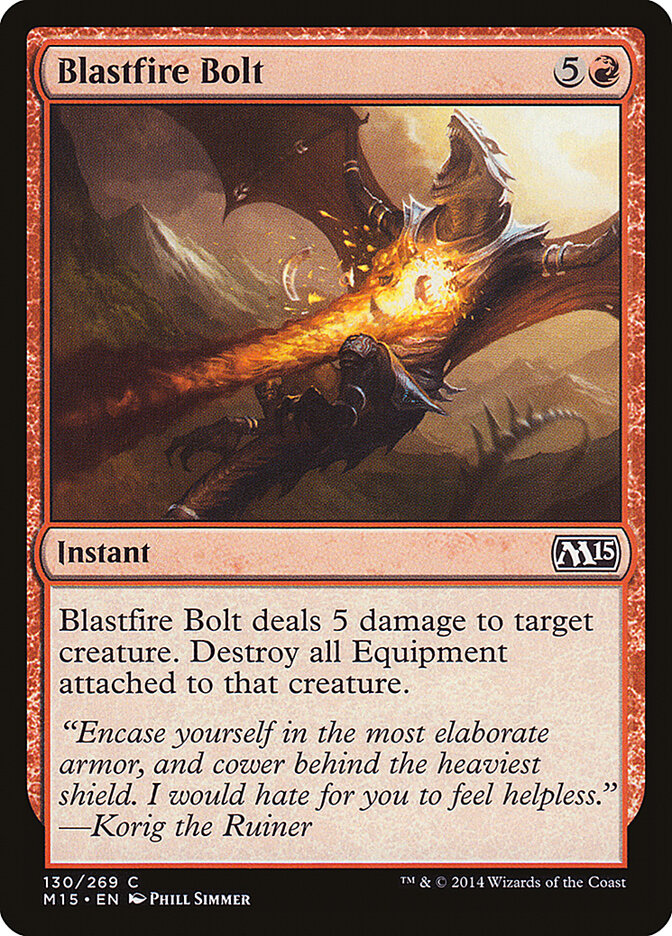 Blastfire Bolt card front