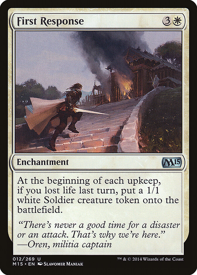 First Response card front