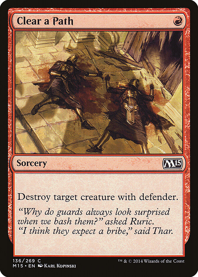 Clear a Path card front