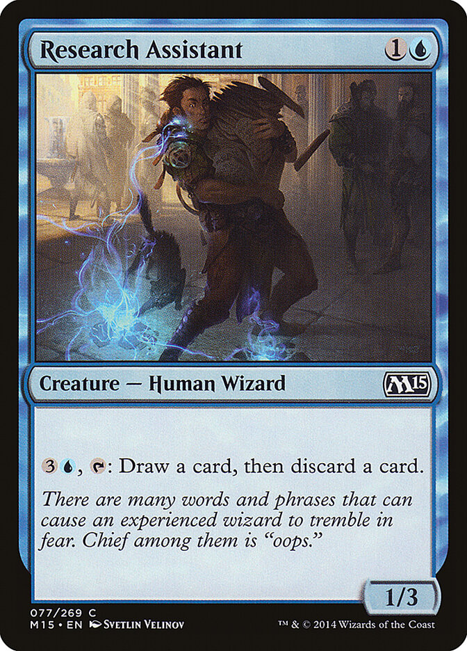 Research Assistant card front