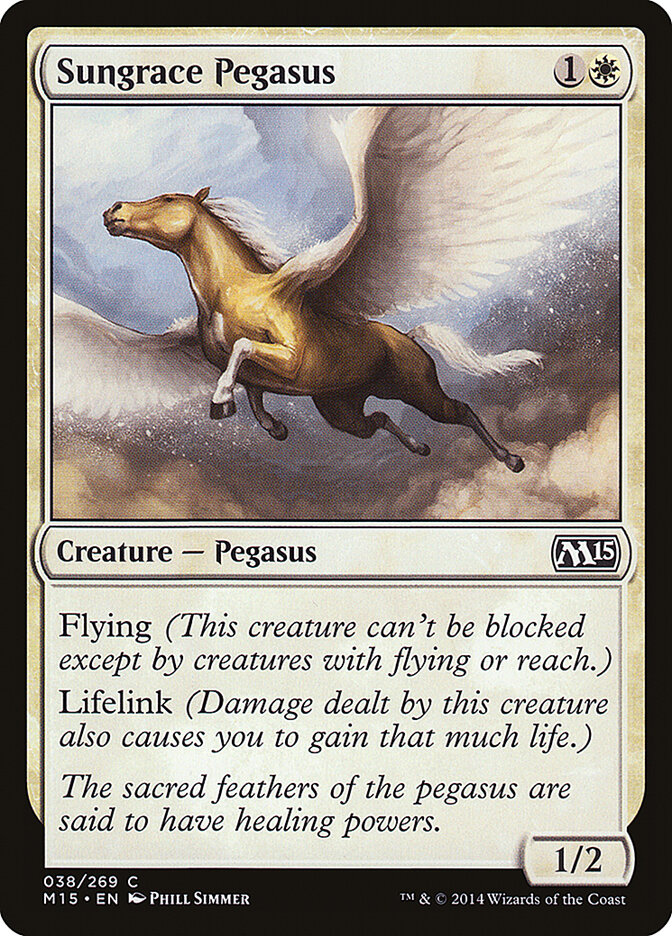 Sungrace Pegasus card front