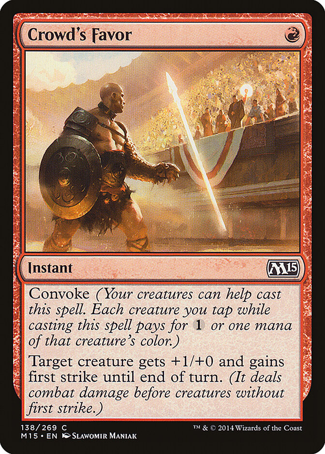 Crowd's Favor card front