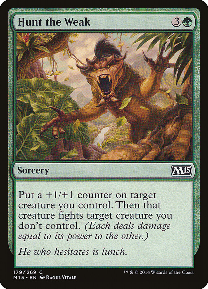 Hunt the Weak card front