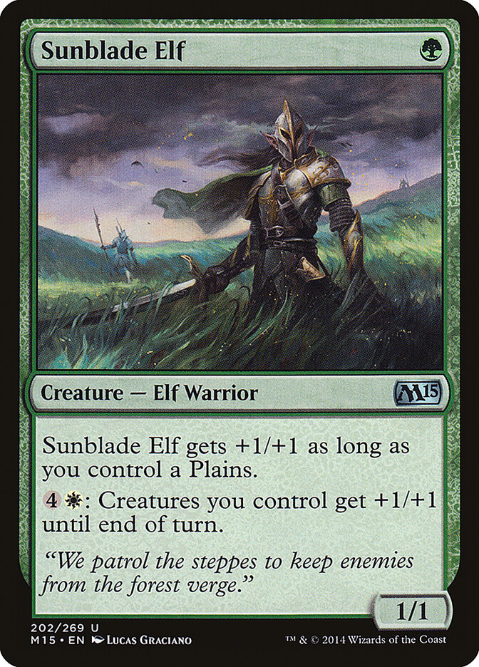 Sunblade Elf card front