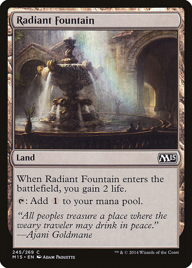 Radiant Fountain card front