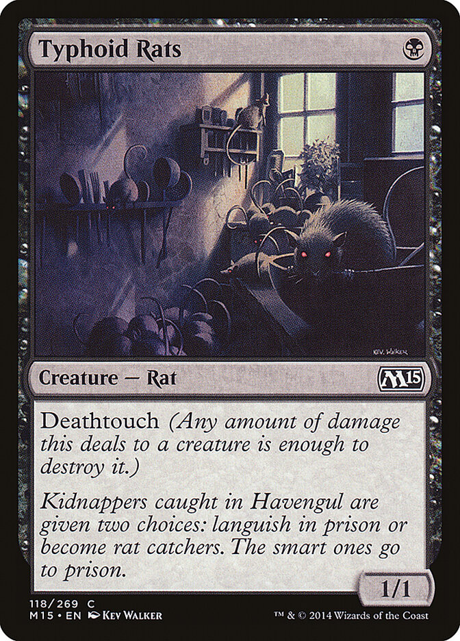 Typhoid Rats card front
