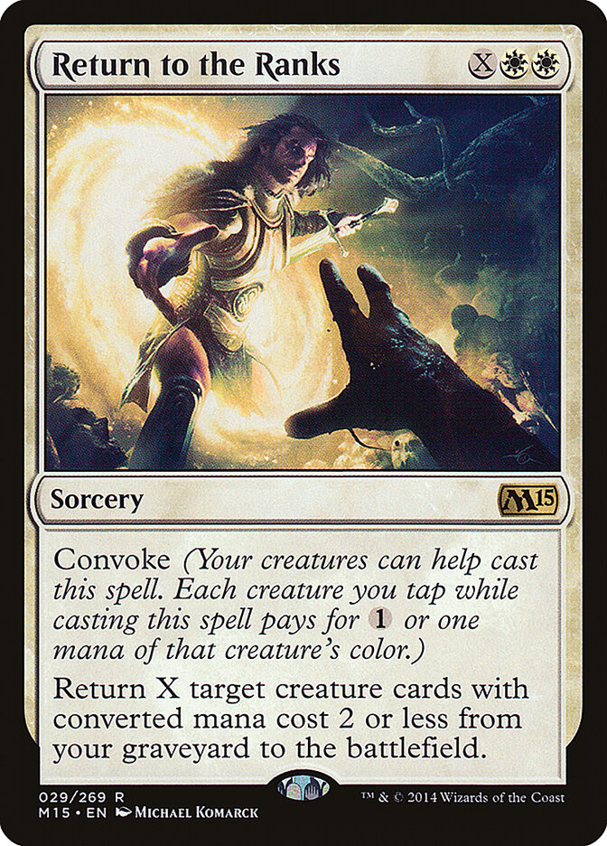 Return to the Ranks card front