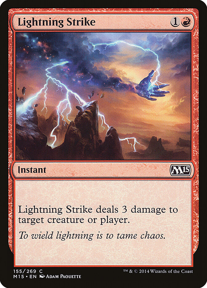 Lightning Strike card front
