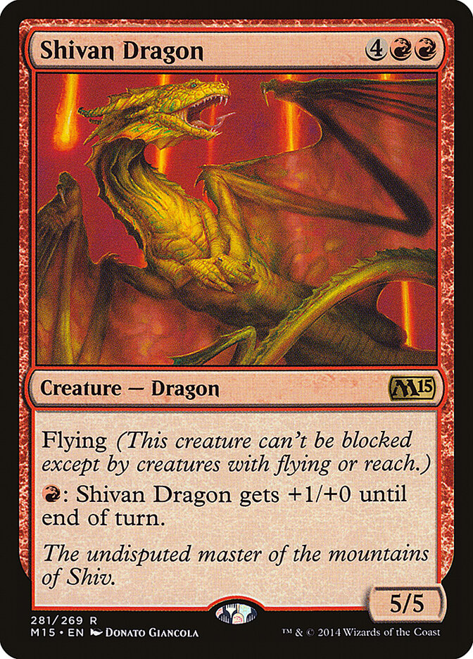 Shivan Dragon card front
