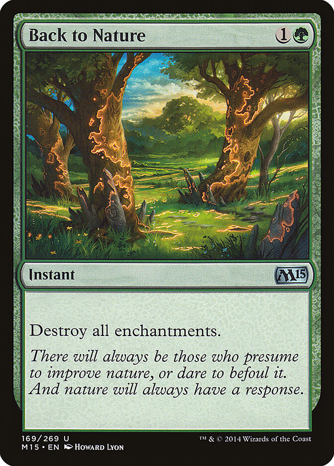Back to Nature card front