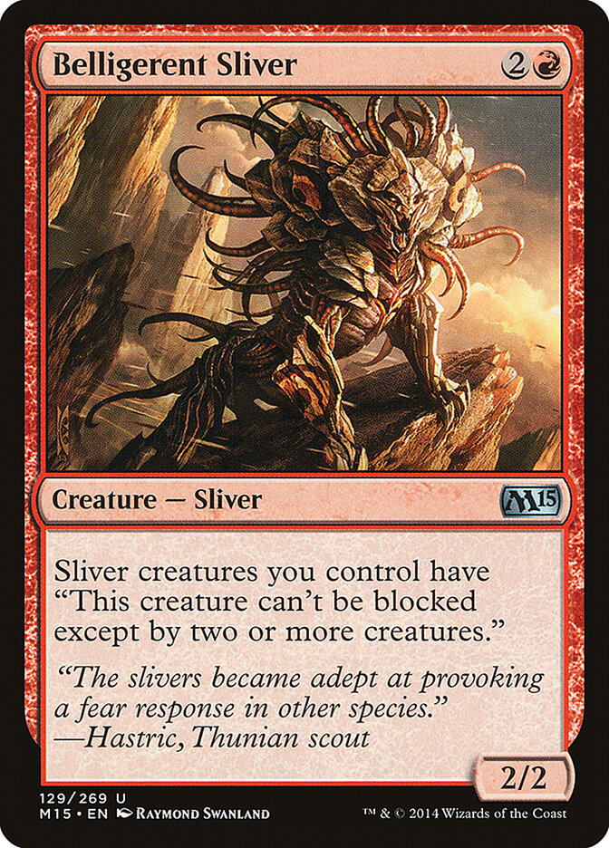 Belligerent Sliver card front