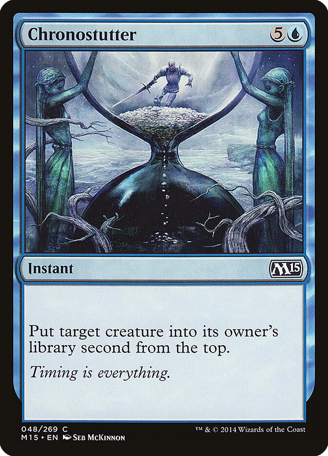 Chronostutter card front