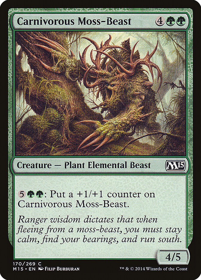 Carnivorous Moss-Beast card front