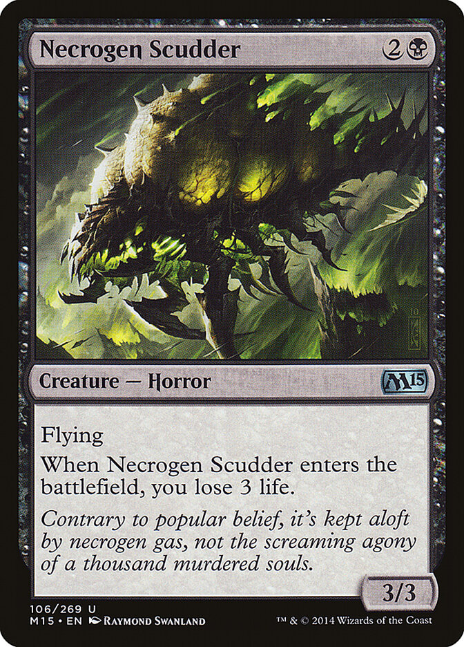 Necrogen Scudder card front