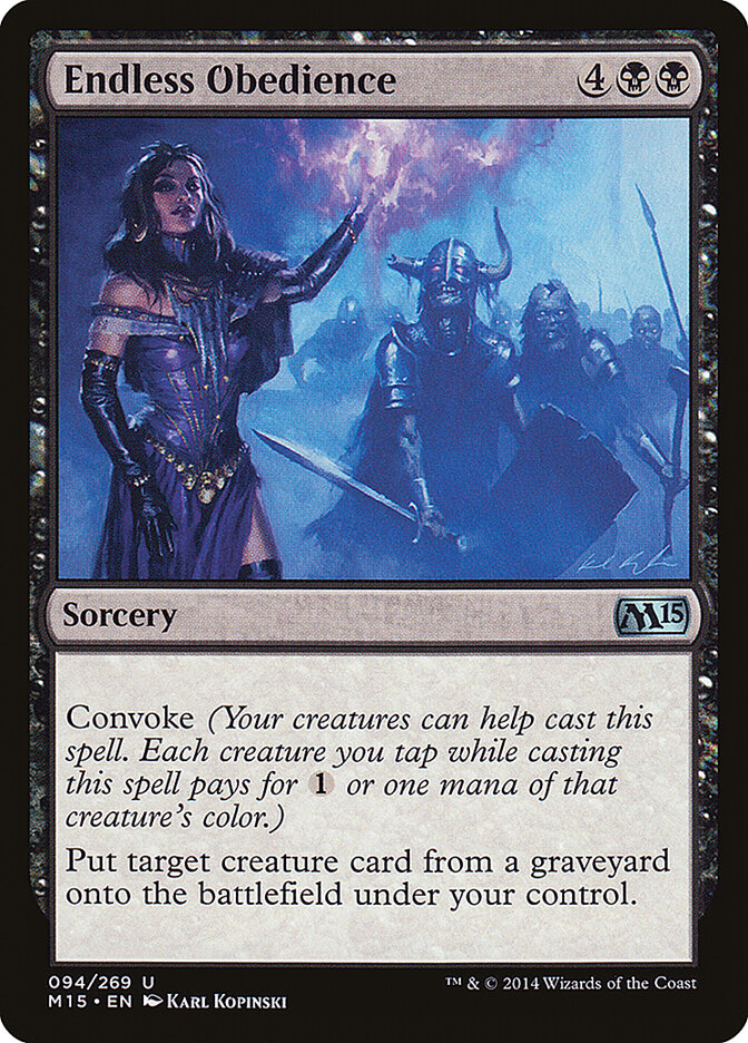 Endless Obedience card front