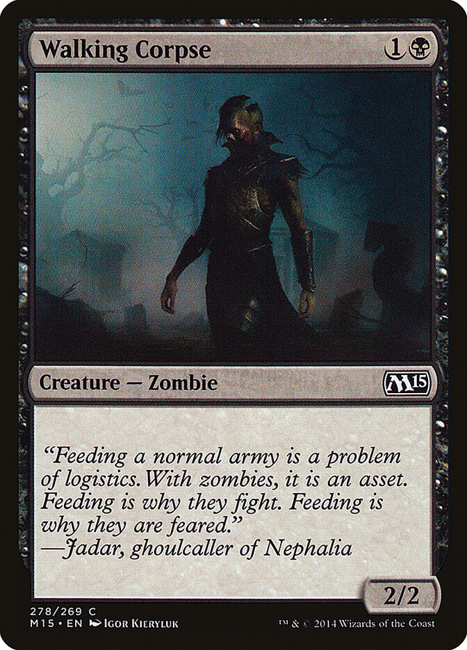 Walking Corpse card front