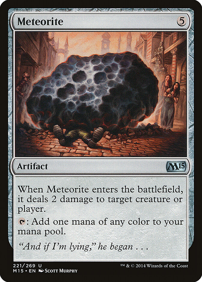 Meteorite card front