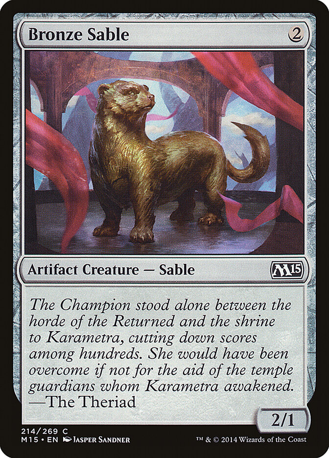 Bronze Sable card front