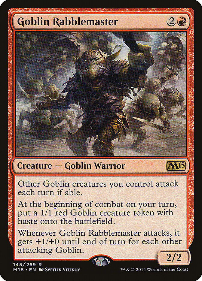 Goblin Rabblemaster card front
