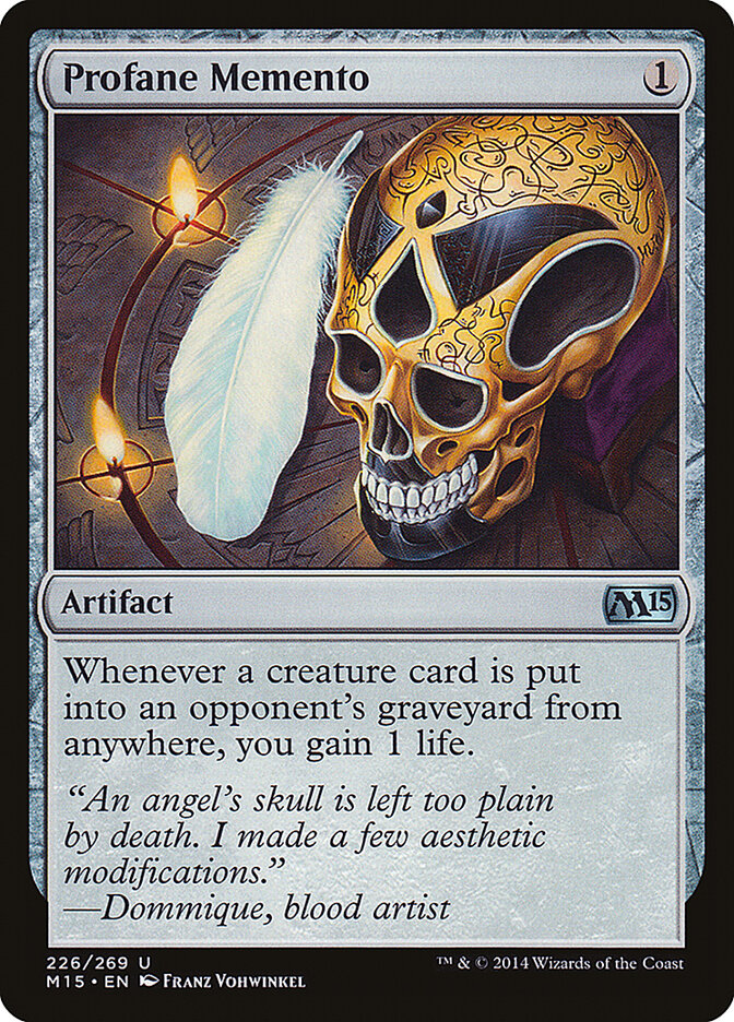 Profane Memento card front