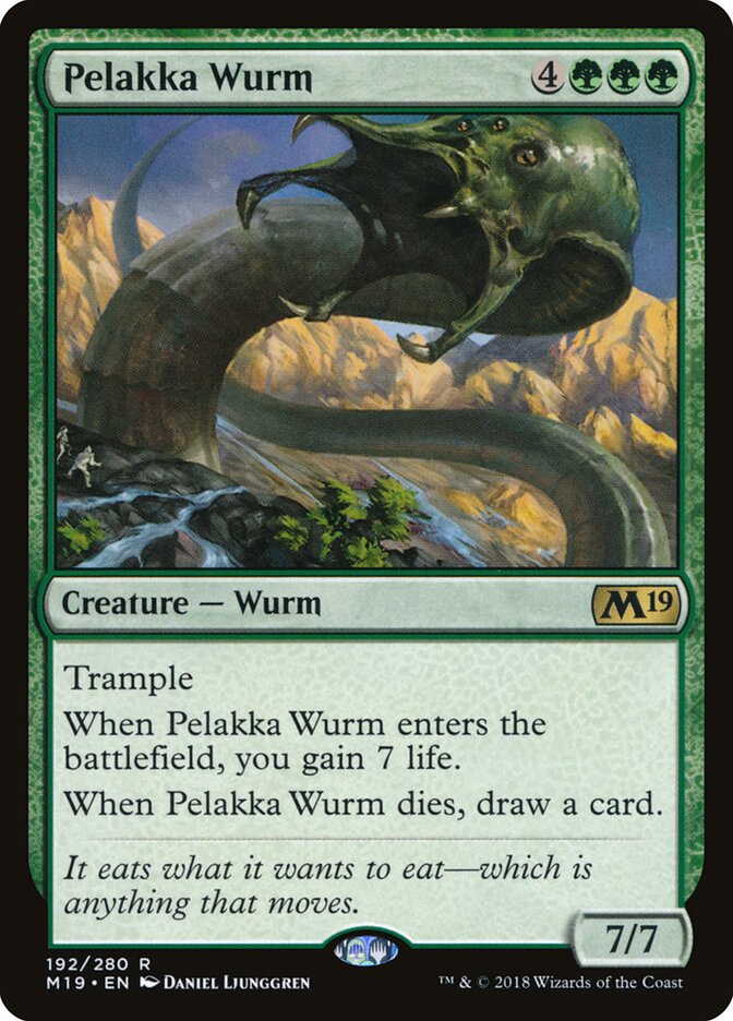 Pelakka Wurm card front
