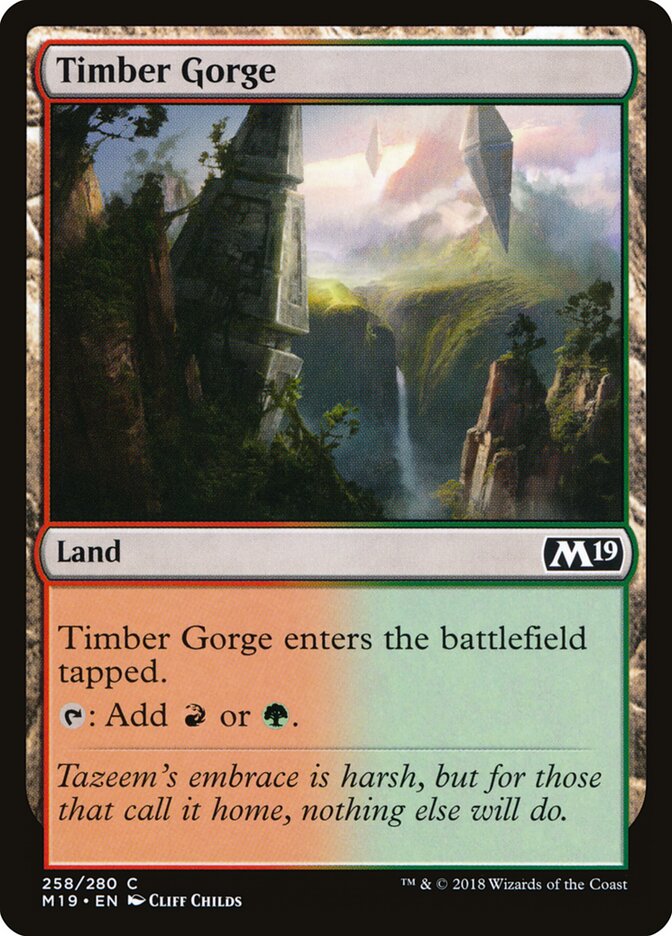 Timber Gorge card front