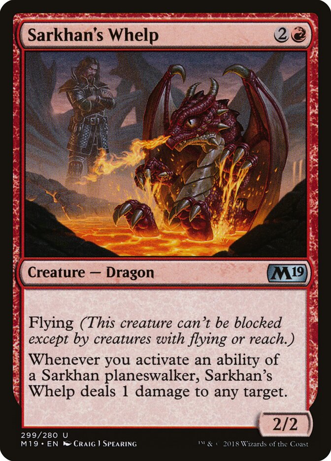 Sarkhan's Whelp card front