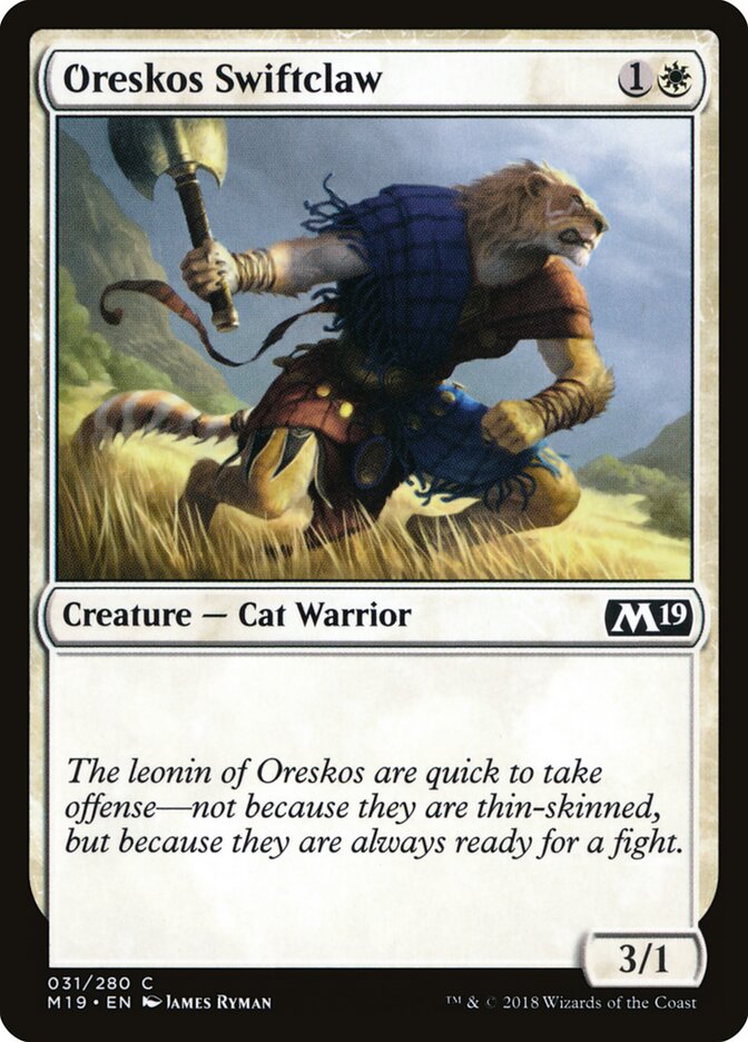 Oreskos Swiftclaw card front
