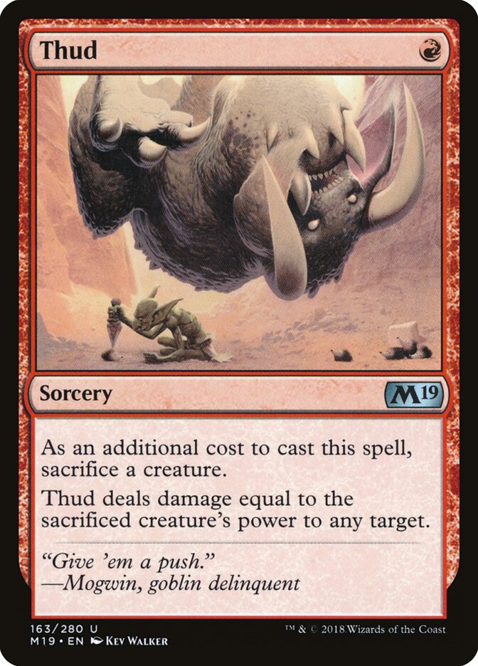 Thud card front